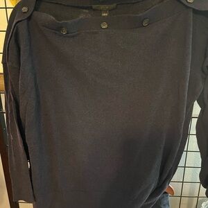J. Crew Navy Blue Crew Neck Sweater